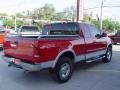 2002 Bright Red Ford F150 Lariat SuperCab 4x4  photo #4