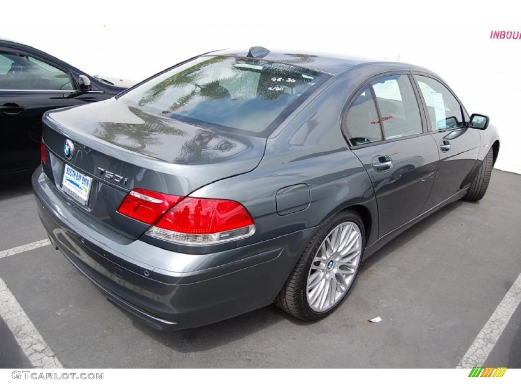 2007 7 Series 750i Sedan - Titanium Grey Metallic / Black photo #3