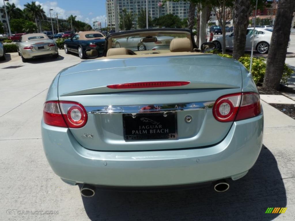 2007 XK XK8 Convertible - Seafrost Metallic / Caramel photo #5