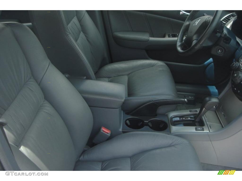 2007 Accord EX-L V6 Sedan - Cool Blue Metallic / Gray photo #35