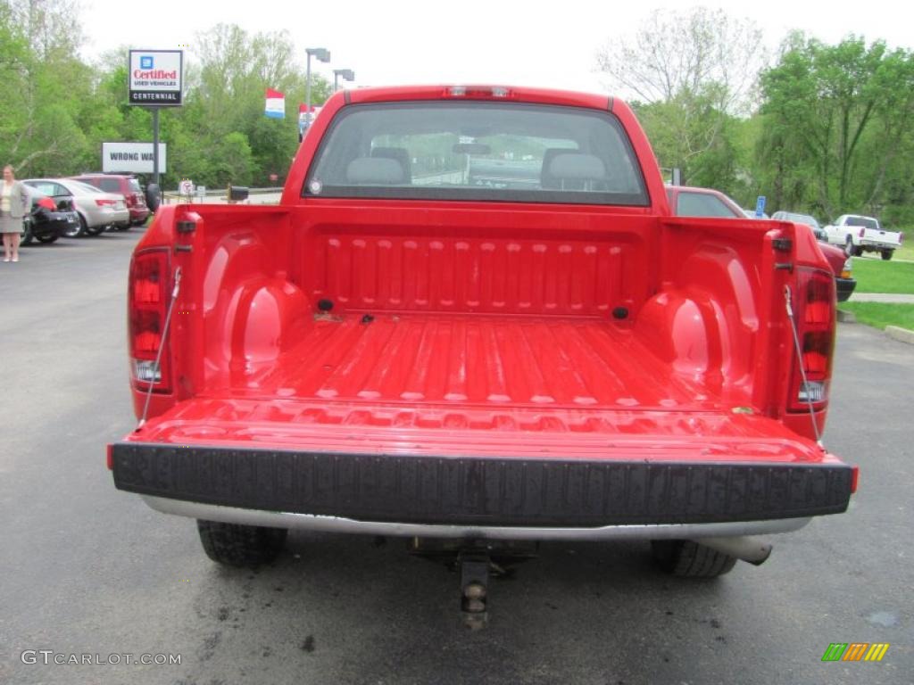 2006 Ram 1500 SLT Quad Cab 4x4 - Flame Red / Medium Slate Gray photo #4