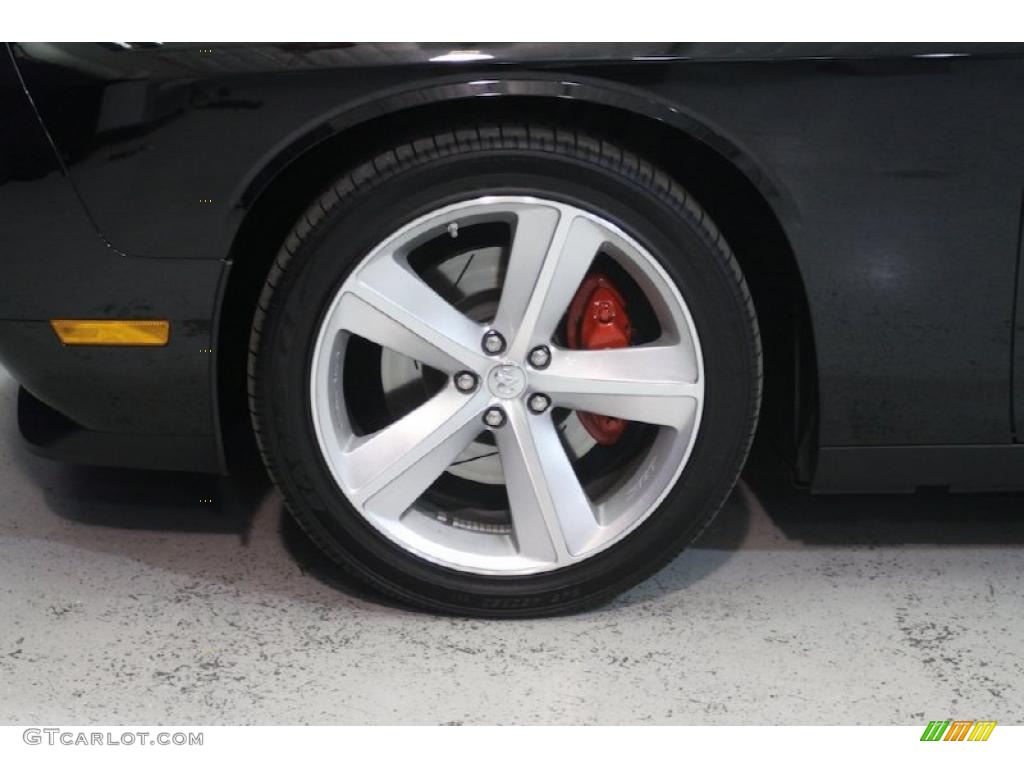 2009 Challenger SRT8 - Brilliant Black Crystal Pearl Coat / Dark Slate Gray photo #23