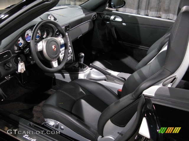 2008 911 Turbo Cabriolet - Black / Black photo #6