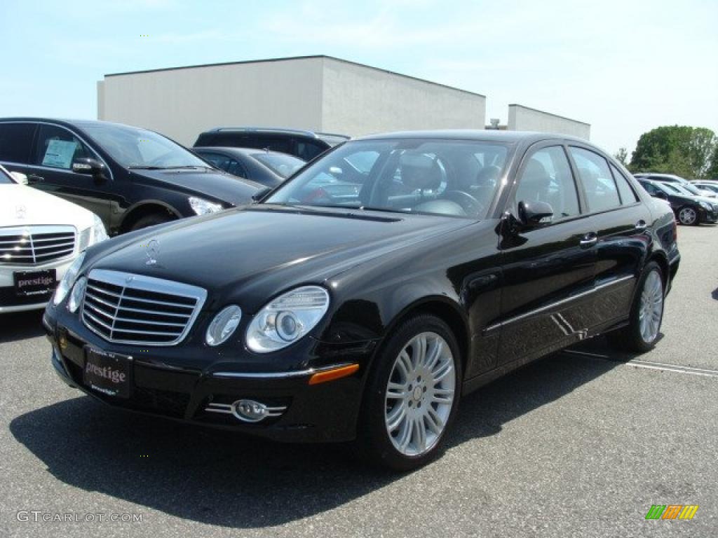 2008 E 350 4Matic Sedan - Black / Black photo #1