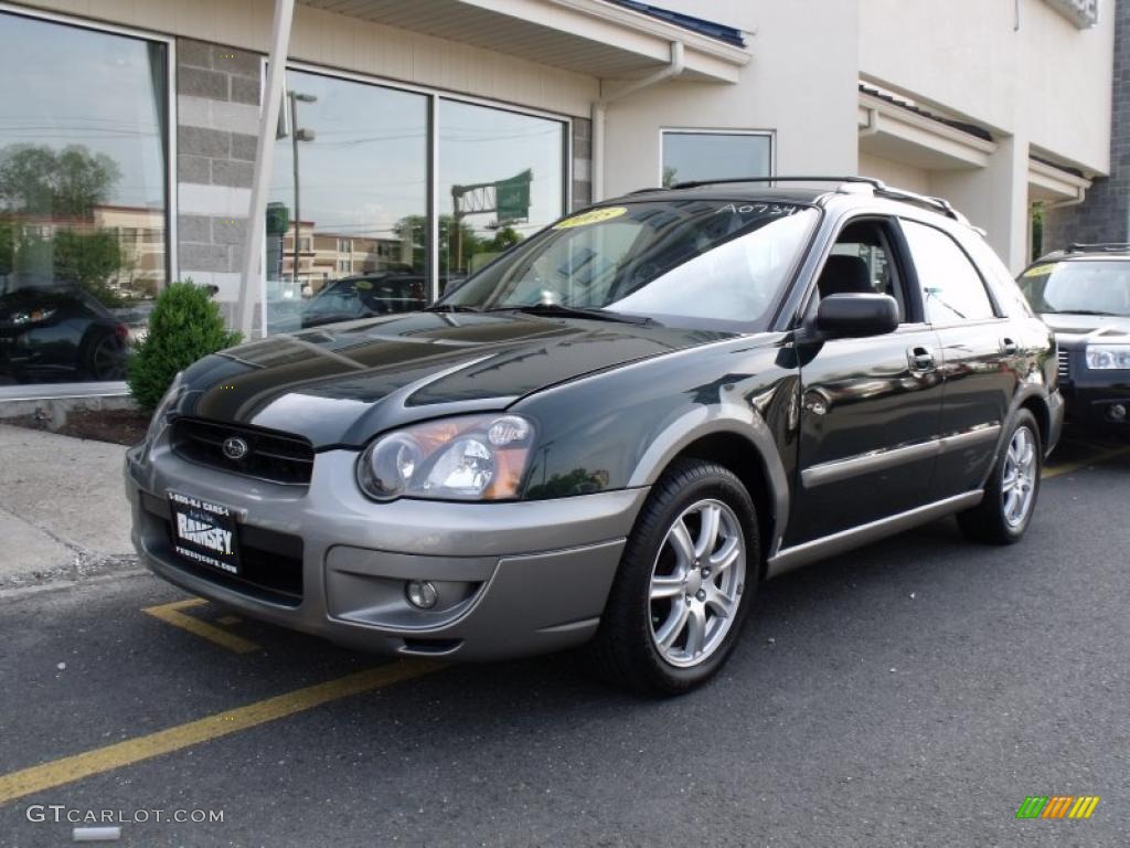 2005 Impreza Outback Sport Wagon - Evergreen Metallic / Gray Tricot photo #1