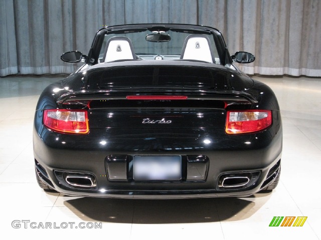 2008 911 Turbo Cabriolet - Black / Black photo #18
