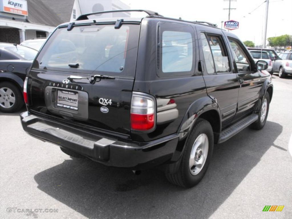 1997 QX4 4x4 - Super Black / Gray photo #6