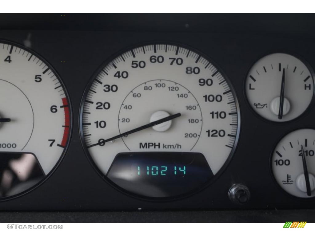 2003 Grand Cherokee Overland 4x4 - Graphite Metallic / Dark Slate Gray/Light Slate Gray photo #37