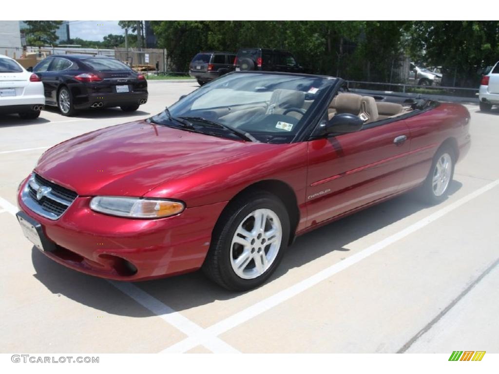 1996 Sebring JX Convertible - Radiant Fire Red / Beige photo #14