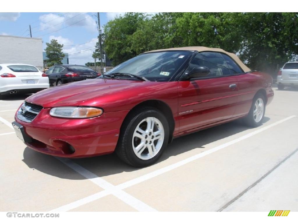 1996 Sebring JX Convertible - Radiant Fire Red / Beige photo #15