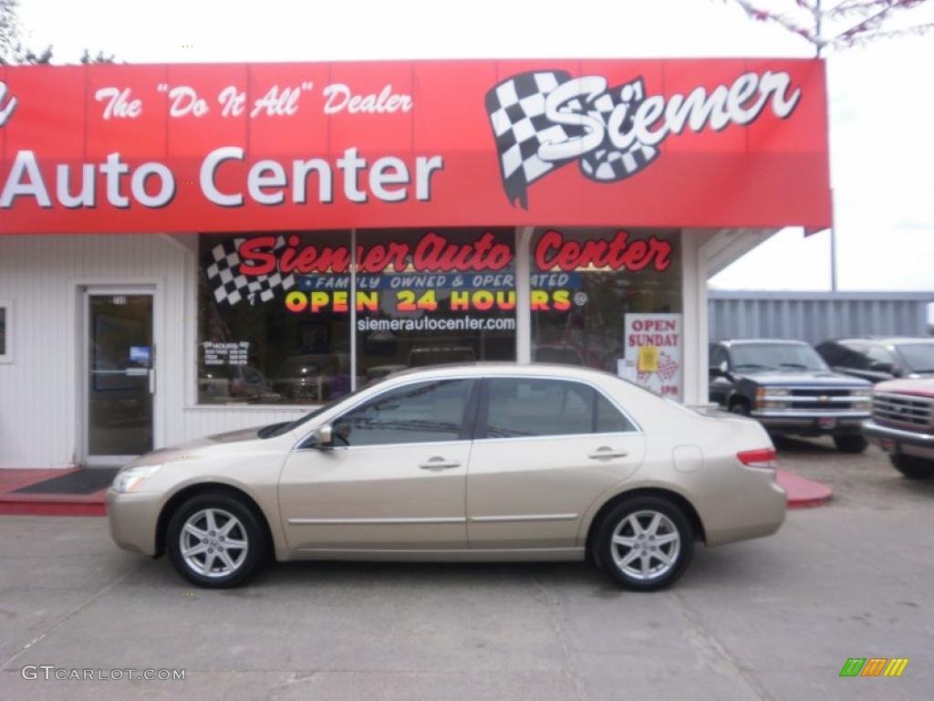 2003 Accord EX V6 Sedan - Desert Mist Metallic / Ivory photo #1