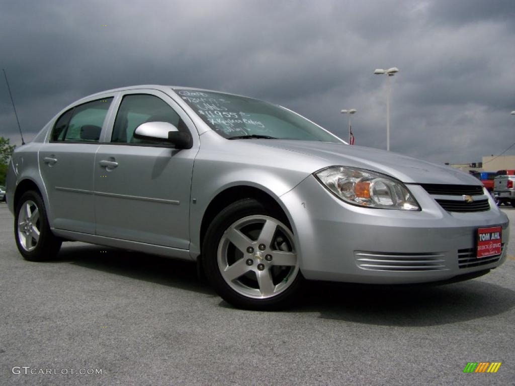 2009 Cobalt LT Sedan - Silver Ice Metallic / Gray photo #1