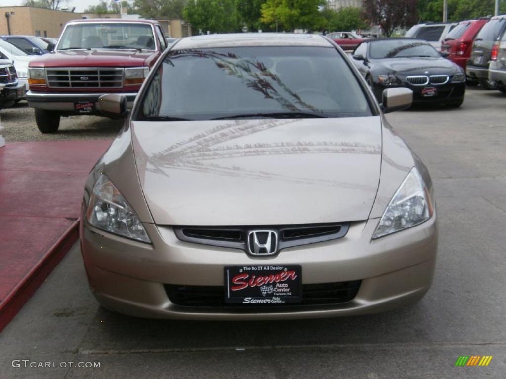 2003 Accord EX V6 Sedan - Desert Mist Metallic / Ivory photo #7
