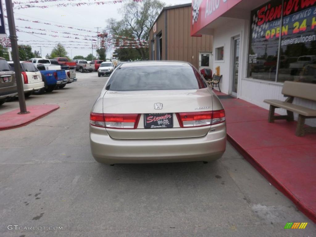 2003 Accord EX V6 Sedan - Desert Mist Metallic / Ivory photo #14