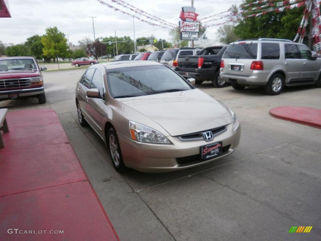 2003 Accord EX V6 Sedan - Desert Mist Metallic / Ivory photo #15