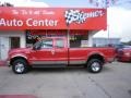 2005 Red Ford F350 Super Duty Lariat SuperCab 4x4  photo #1