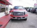 2005 Red Ford F350 Super Duty Lariat SuperCab 4x4  photo #3