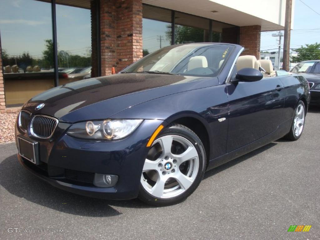 2007 3 Series 328i Convertible - Monaco Blue Metallic / Cream Beige photo #1