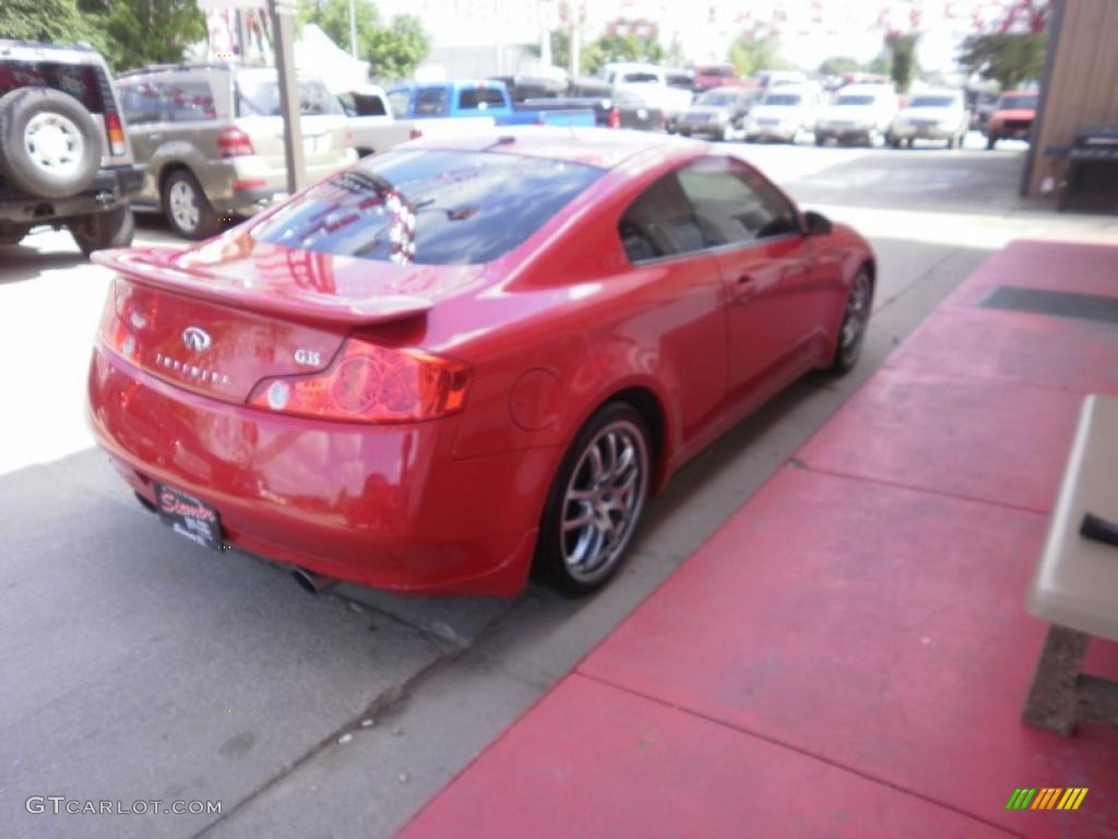 2005 G 35 Coupe - Laser Red / Stone photo #12