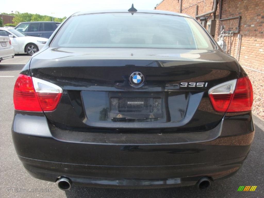 2007 3 Series 335i Sedan - Black Sapphire Metallic / Terra/Black Dakota Leather photo #5