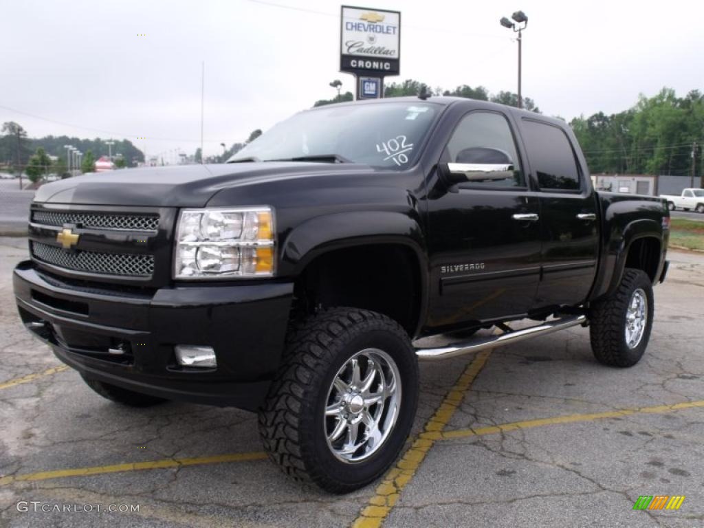 2010 Black Chevrolet Silverado 1500 Lt Z92 Crew Cab 4x4