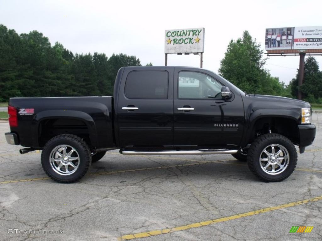 2010 Silverado 1500 LT Z92 Crew Cab 4x4 - Black / Ebony photo #6