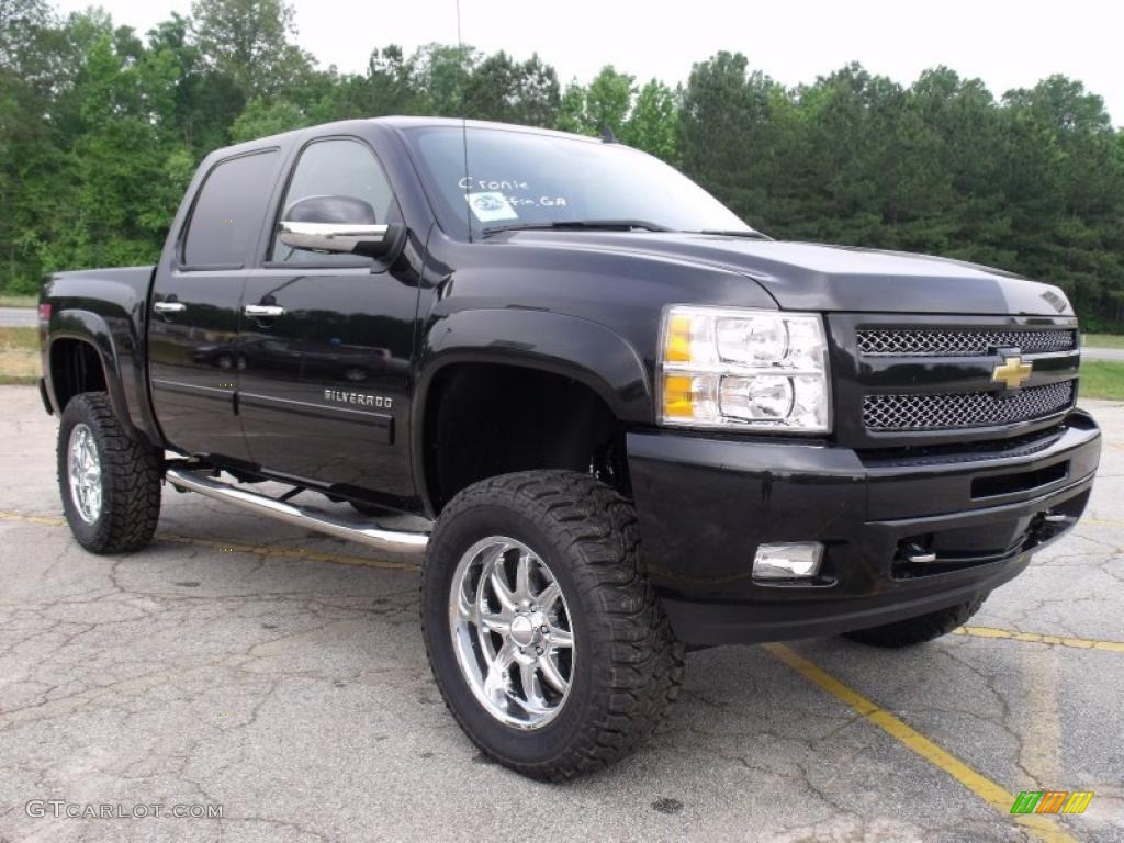 2010 Silverado 1500 LT Z92 Crew Cab 4x4 - Black / Ebony photo #7