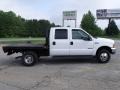 2000 Oxford White Ford F350 Super Duty Lariat Crew Cab 4x4 Dually Flat Bed  photo #6