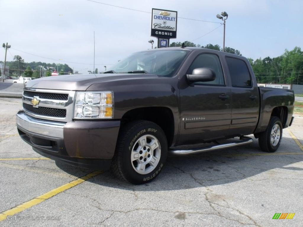 2008 Silverado 1500 LT Crew Cab - Desert Brown Metallic / Light Cashmere/Ebony Accents photo #1