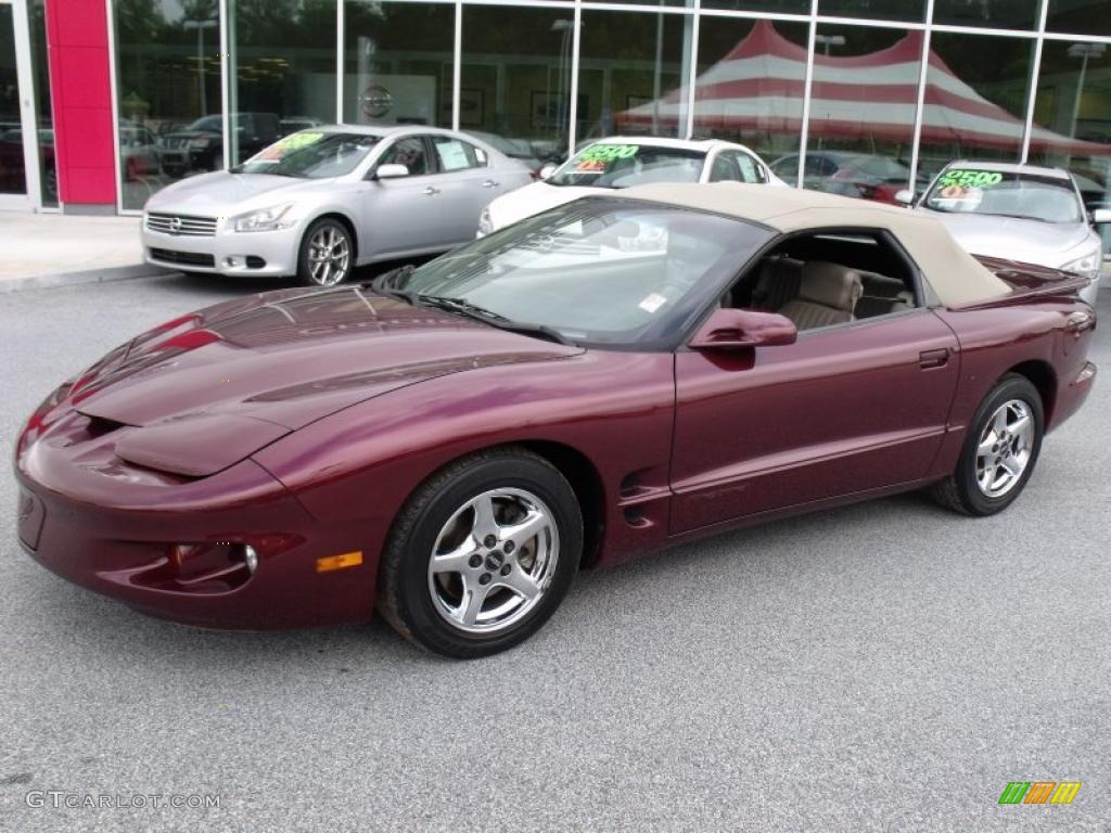 2002 Firebird Convertible - Maple Red Metallic / Camel photo #17