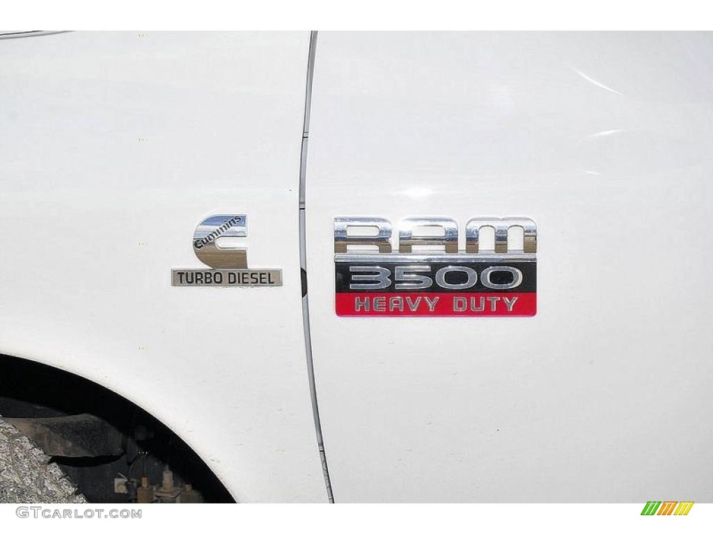 2008 Ram 3500 SLT Quad Cab Dually - Bright White / Medium Slate Gray photo #12