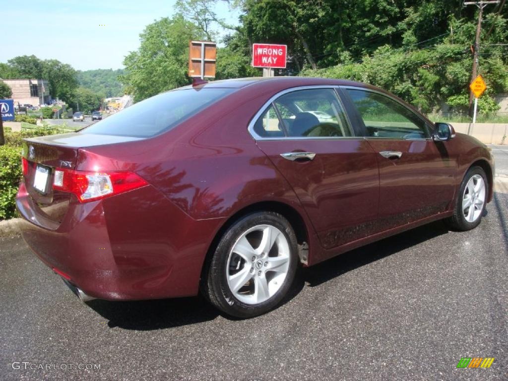 2009 TSX Sedan - Basque Red Pearl / Ebony photo #4