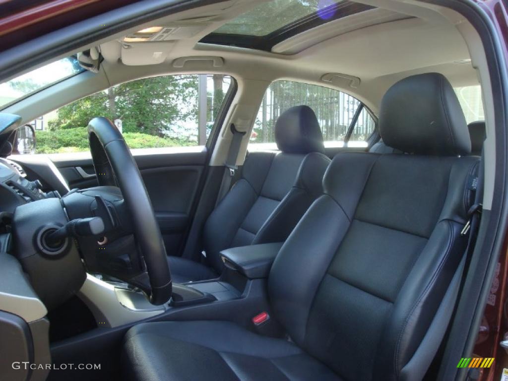 2009 TSX Sedan - Basque Red Pearl / Ebony photo #8