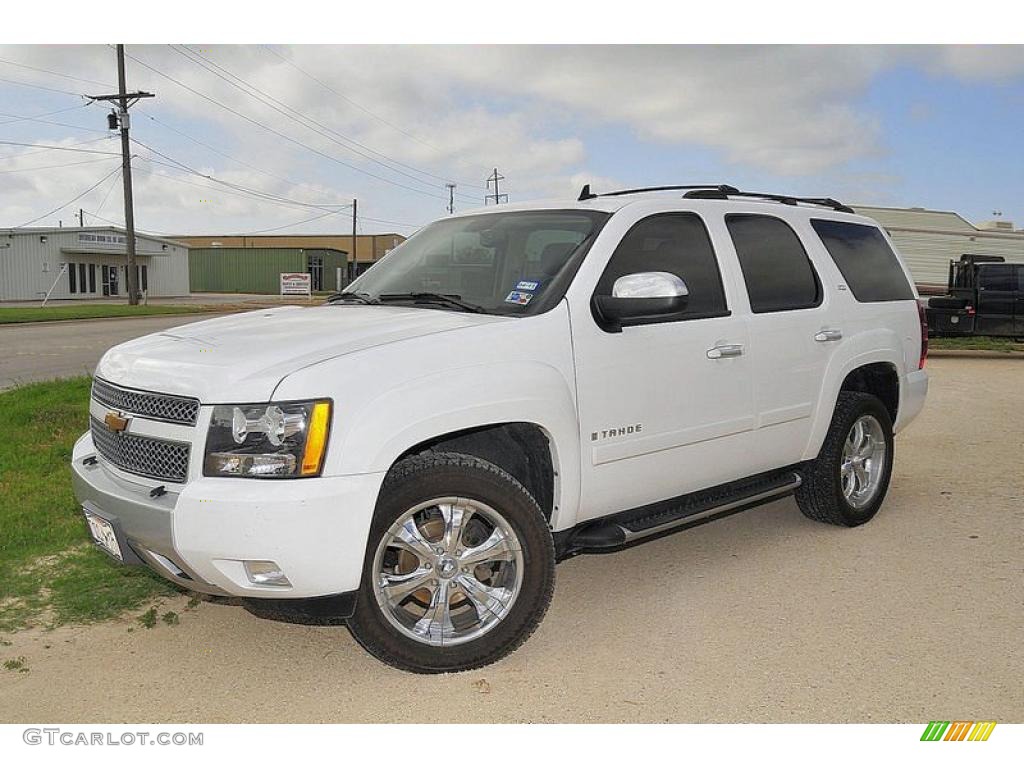 2007 Tahoe LTZ 4x4 - Summit White / Ebony photo #1