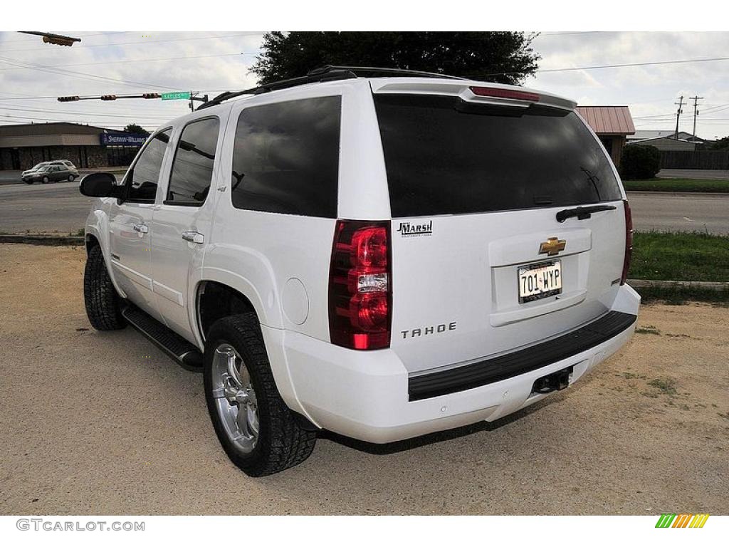 2007 Tahoe LTZ 4x4 - Summit White / Ebony photo #3