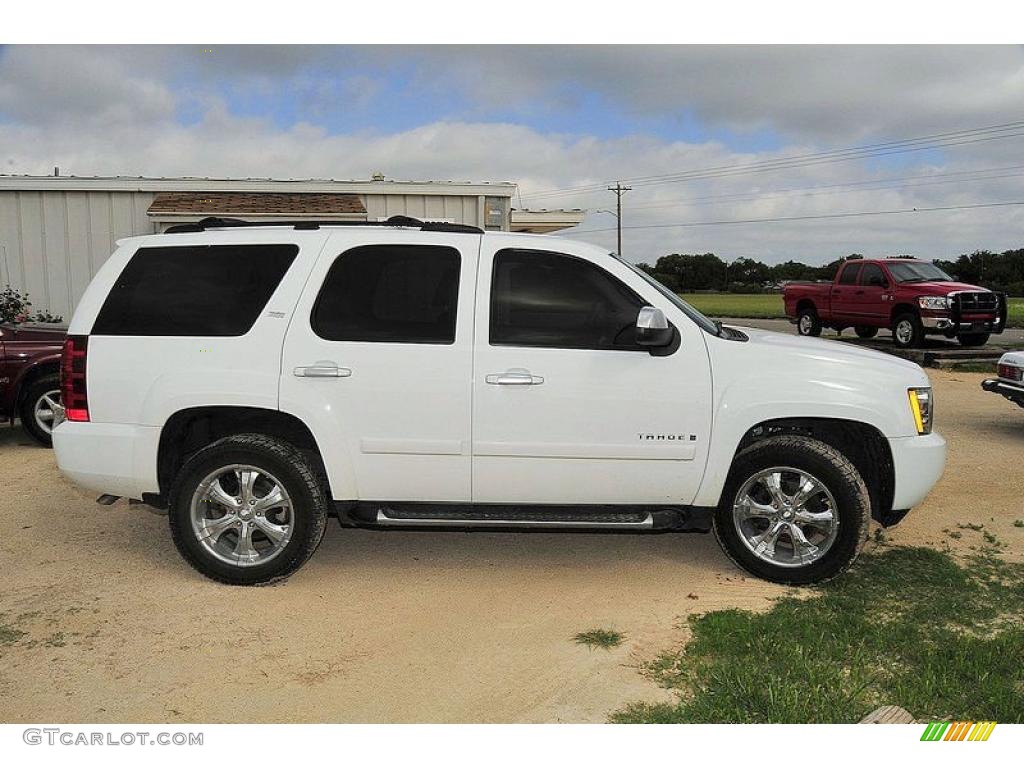 2007 Tahoe LTZ 4x4 - Summit White / Ebony photo #8