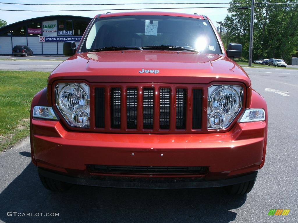 2010 Liberty Sport 4x4 - Sunburst Orange Pearl / Pastel Pebble Beige photo #3
