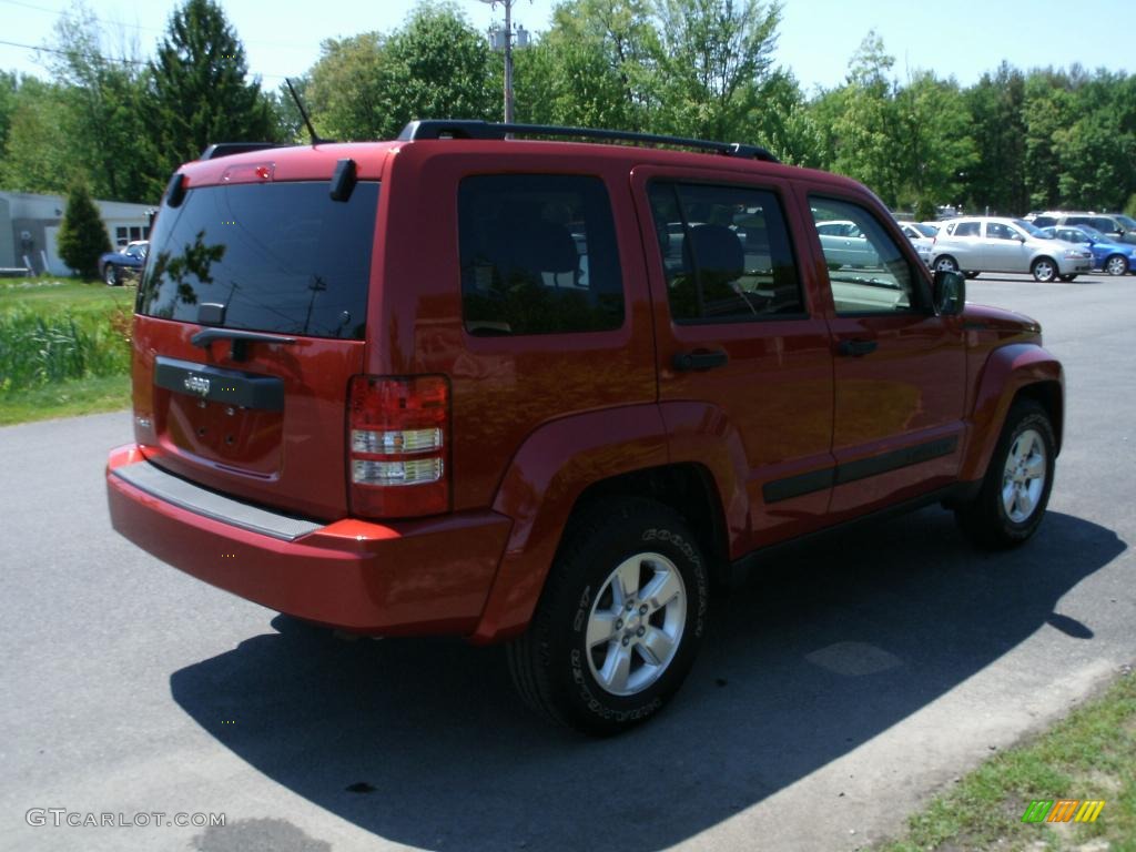 2010 Liberty Sport 4x4 - Sunburst Orange Pearl / Pastel Pebble Beige photo #4