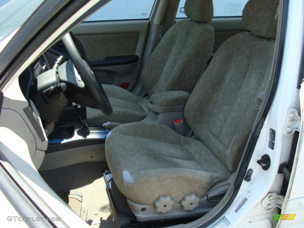 2002 Elantra GLS Sedan - Nordic White / Gray photo #10