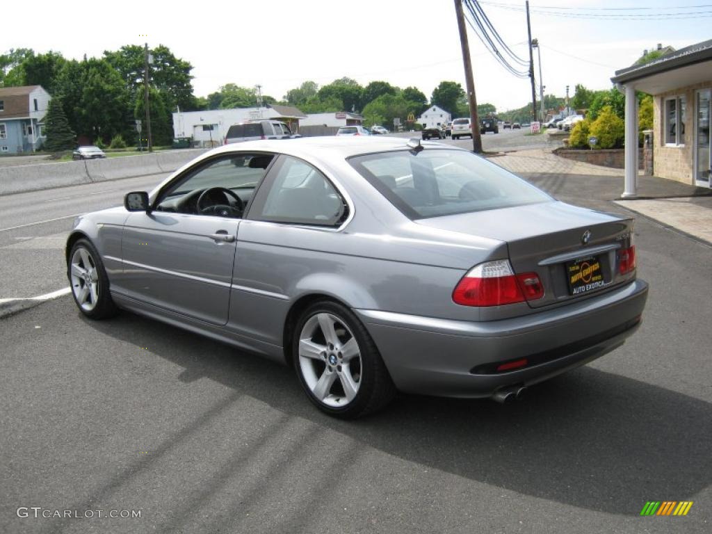 2004 3 Series 325i Coupe - Silver Grey Metallic / Black photo #4