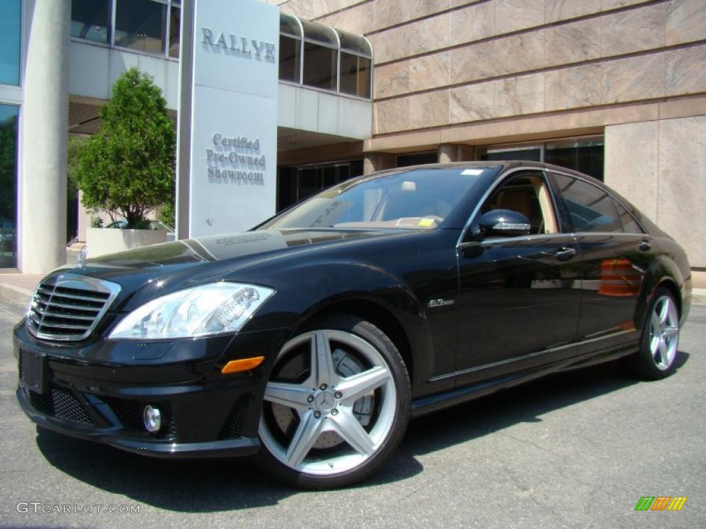 2008 S 63 AMG Sedan - Black / Cashmere/Savanna photo #1