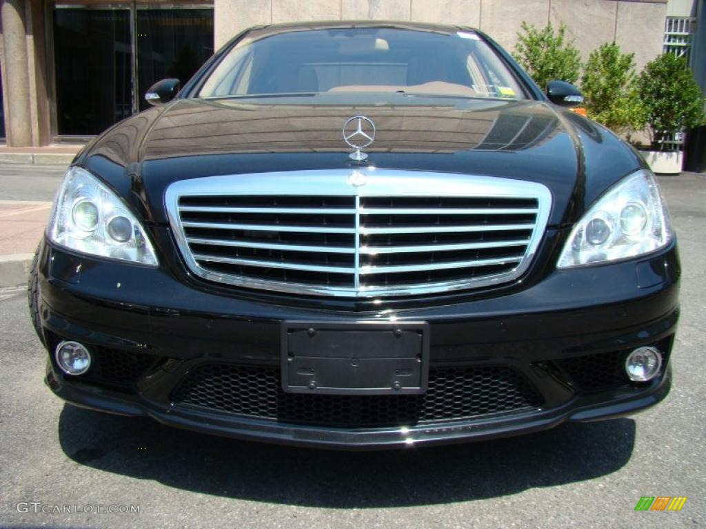 2008 S 63 AMG Sedan - Black / Cashmere/Savanna photo #2