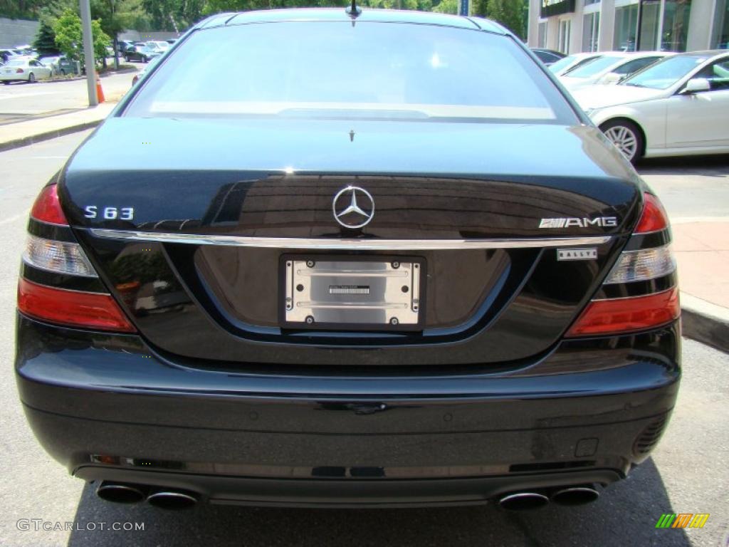 2008 S 63 AMG Sedan - Black / Cashmere/Savanna photo #4