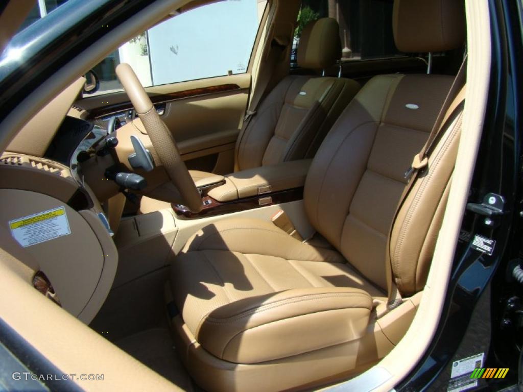 2008 S 63 AMG Sedan - Black / Cashmere/Savanna photo #8