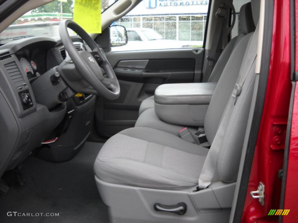 2007 Ram 1500 Big Horn Edition Quad Cab 4x4 - Inferno Red Crystal Pearl / Medium Slate Gray photo #14