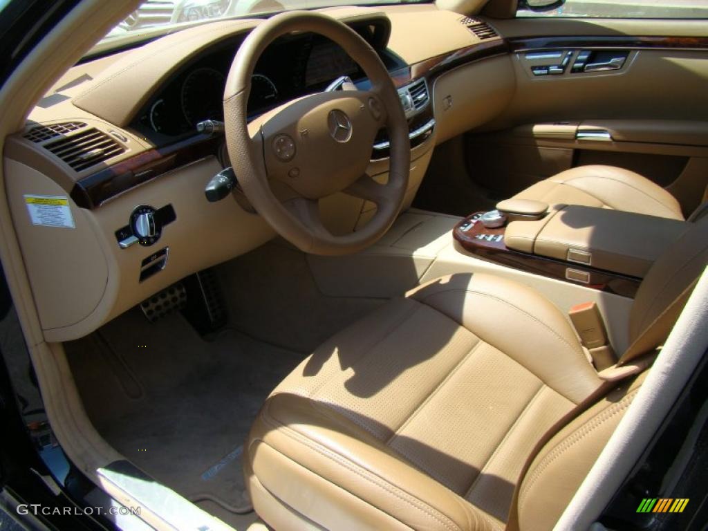 2008 S 63 AMG Sedan - Black / Cashmere/Savanna photo #10