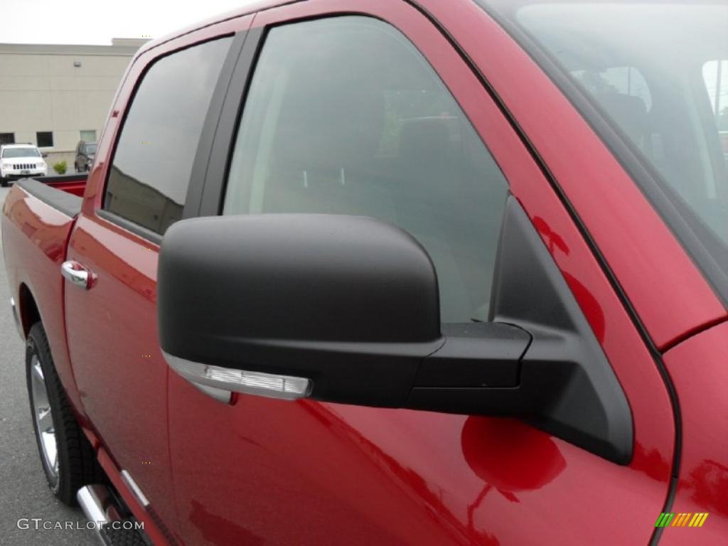 2010 Ram 1500 Big Horn Crew Cab - Inferno Red Crystal Pearl / Dark Slate/Medium Graystone photo #22