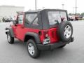 2010 Flame Red Jeep Wrangler Sport 4x4  photo #2