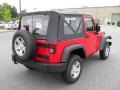 2010 Flame Red Jeep Wrangler Sport 4x4  photo #4