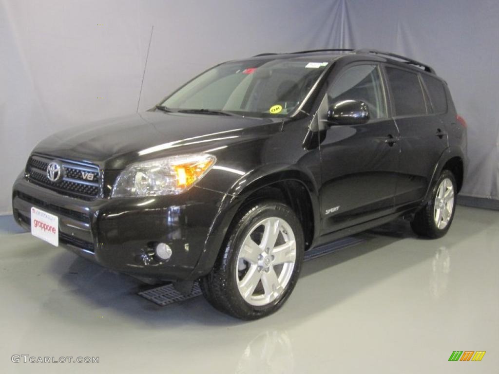 2007 RAV4 Sport 4WD - Black / Dark Charcoal photo #1